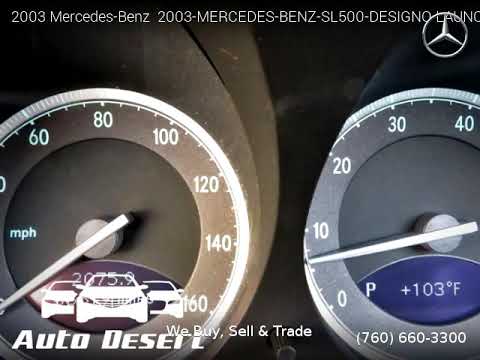 2003 Mercedes-Benz  2003-MERCEDES-BENZ-SL500-DESIGNO-LAUNCH-EDITION - Auto Desert