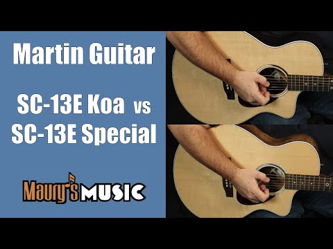 Martin SC-13E vs SC-13E Special - Martin Guitar Comparison