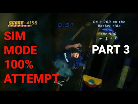 Tony Hawk's Pro Skater 4 - Sim Mode Run (Part 3)