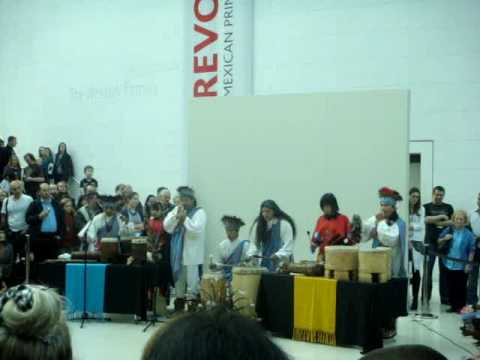 Mexican group Tribu perform songs in British Museum - part 1