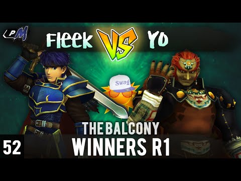 PM @ the Balcony 52 - WR1 - Yo (Ganondorf) vs. Fleek (Ike)