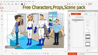 Dessin animé Animator 4 Personnage de Superman | Pack de personnages CA4 | Tutoriel de localisation de Cartoon Animator 5