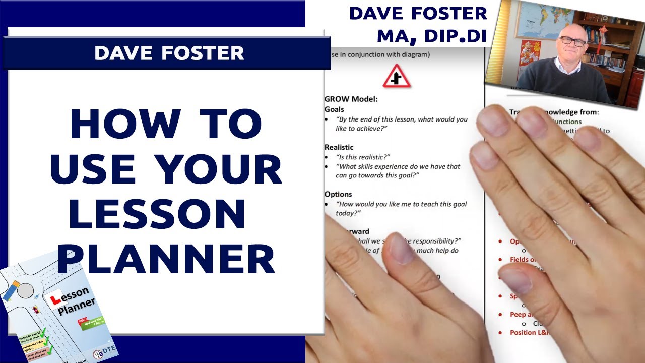 How to use your lesson planner