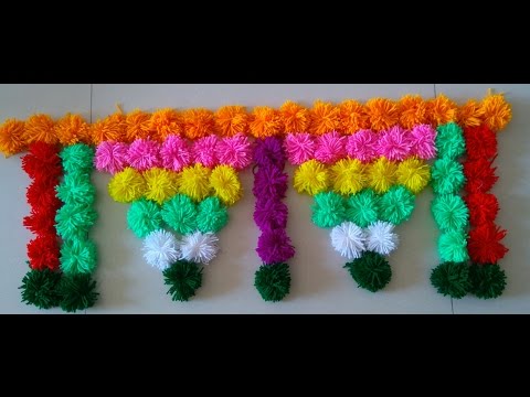 handmade toran  | DIY Innovative & beautiful  Woolen Toran | Door Hanging Toran Part -3