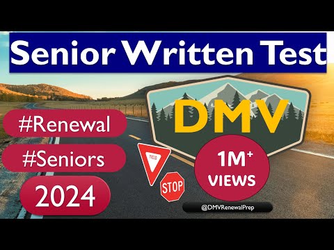 DMV Senior Written Test 2024 [UPDATED] Exclusive 35 Question Breakdown