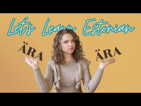 The secret life of ÄRA / Let's Learn Estonian ep. 27