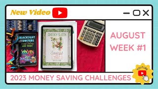 Budgeting Money Savings Challenges - August Week #1 - TracEy Monster Savings on Etsy & Payhip