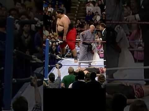 YOKOZUNA - BANZAI DROP #shorts #wwe #wrestling