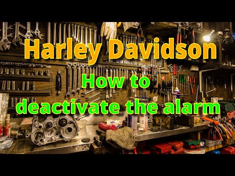 How to deactivate the alarm on a Harley-Davidson