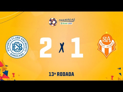 São Bento 2 x 1 Atibaia- 13ª rodada do Paulistão A2 Sicredi