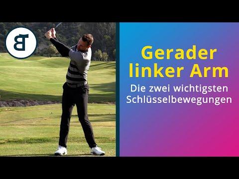 Den linken Arm im Golfschwung gerade lassen | die zwei Schlüsselbewegungen | Golftechnik