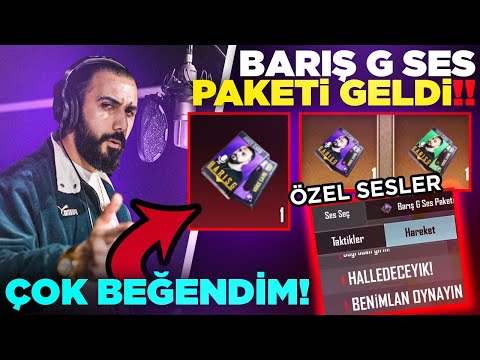 BARIŞ G SES PAKETİ SONUNDA GELDİ!! 😮 NASIL ALINIR?? (AŞIRI BEĞENDİM) | PUBG MOBILE