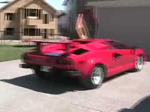 Bringing home a Down Draft Countach for the family to see