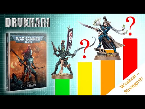 Drukhari (Dark Eldar) Units RATED Tier List 10th Edition Codex - Strongest + Weakest Datasheets