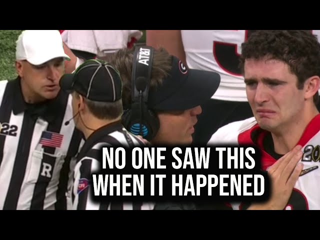 Only the refs saw this play in the national championship, a breakdown
