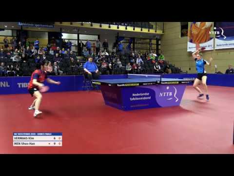 NK 2020 dames finale: Kim Vermaas - Shuo Han Men