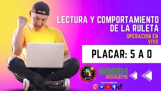 LECTURA Y COMPORTAMINETO DE LA RULETA EN VIVO - GREEN ROULETTE #ruleta #casinoonline #casino
