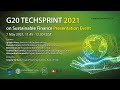 Presentation Event Of The G20 TechSprint 2021