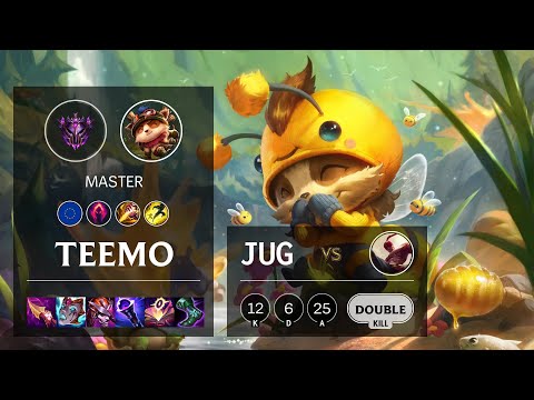 Teemo Jungle vs Lee Sin - EUW Master Patch 11.14