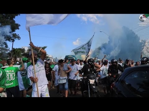 Final do Catarinense 2018: Chegada da delegação da Chapecoense na Arena Condá