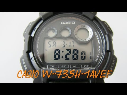 CASIO W-735H-1AVEF - TEST - Armbanduhr mit Vibrationsalarm