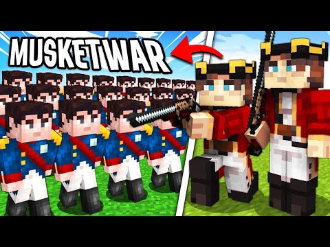 Plastic Scot - 50 Players SURVIVE the Napoloenic Wars in GIANT Minecraft WAR!