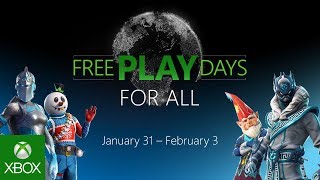 Free Play Days For All 31 gennaio- 3 febbraio