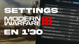 Tous les meilleurs settings MWIII en 1MIN'30