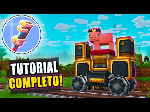 TUTORIAL COMPLETO DOS TRENS DO CREATE NA 1.21!