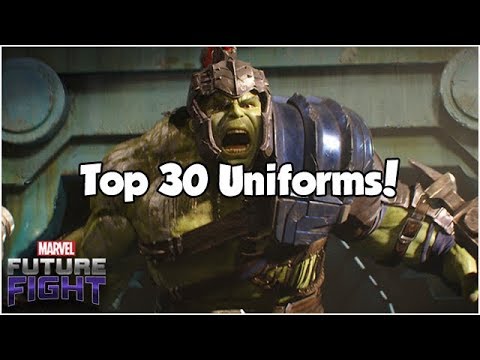 Top 30 Uniforms! (Jan Snapshot) - Marvel Future Fight