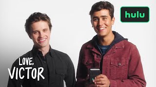 Rapid Fire Questions: Michael Cimino and George Sear • Love, Victor • A Hulu Original video