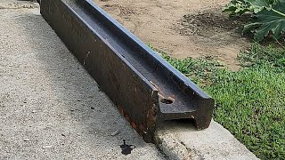 Look what this guy made out of an old railroad track with his own hands! It's just a brilliant idea!