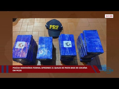 Polícia Rodoviária Federal apreende 21 quilos de pasta base de cocaína em Picos 22 08 2022