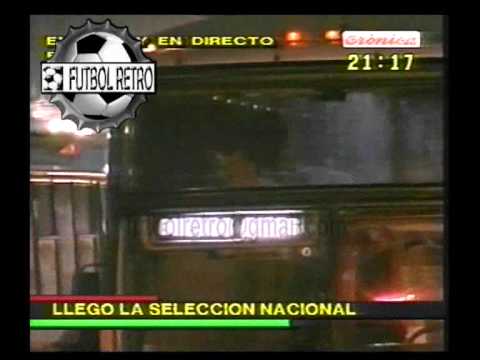 Seleccion Argentina llegada despues de la eliminacion en Francia 98  FUTBOL RETRO TV
