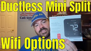 Can Ductless Mini Splits connect to Wifi 3 options! Honeywell D6 tips. Daikin Mitsubishi Fujitsu