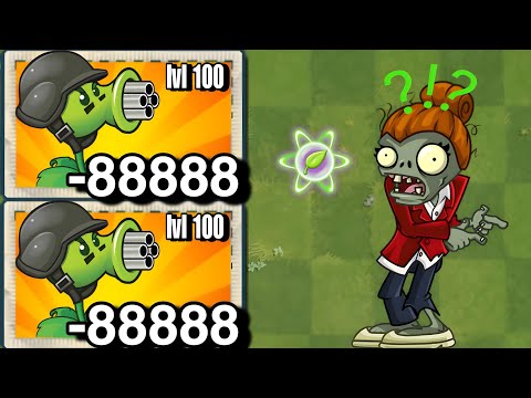 Pvz2 Challenge - Every plant with 5 plant food vs Zcorp consultant zombie level 50
