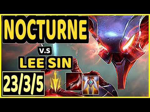 BLUERZOR (NOCTURNE) vs LEE SIN - 23/3/5 KDA JUNGLE CHALLENGER GAMEPLAY - EUW