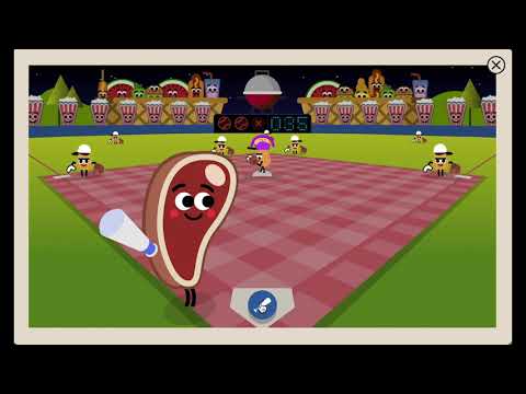 July 4th Baseball Game Google Doodle - Getting to 50+ Runs - YouTube