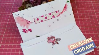 ENVELOPE Origami / Sobre sem Cola / Diy