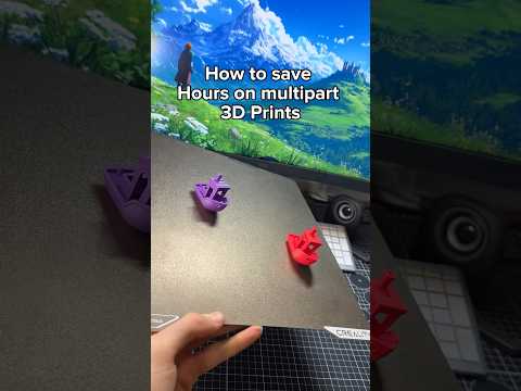 Print Multicolour Part on the same build plate, with no waste