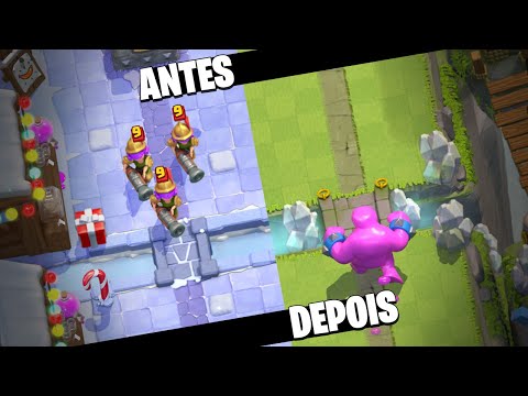 Antes e Depois + MUDANCÌ§A SECRETA no Clash Royale