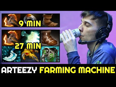 ARTEEZY Alchemist Super Fast Farm — 9min Battle Fury 7.28 Dota 2