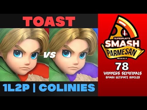 Toast vs 1L2P  colinies - Smash Ultimate Singles Winners Semifinals Smash Parmesan 78 - Young Link v