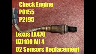 Lexus LX470 | UZJ100 | Land Cruiser 100 - Upstream & Downstream O2 Sensors Replacement