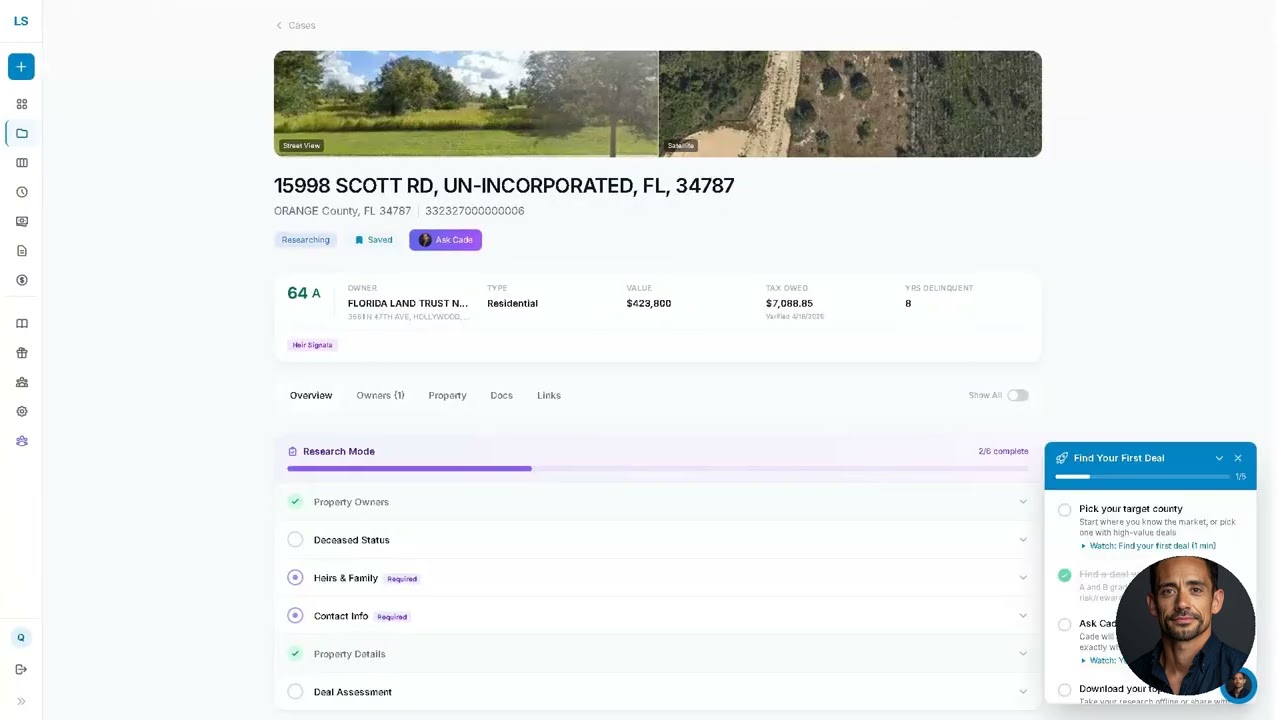 LienSuite Product Demo — The Deal Engine for Tax Lien & Curative Title Investors