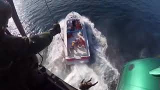 Los Angeles Sheriff’s Department helicopter crew rescues diver