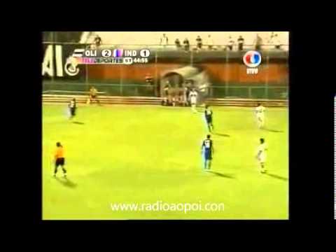 Gol de Castorino en el partido OLIMPIA 1 liBertad 1 03/11/12