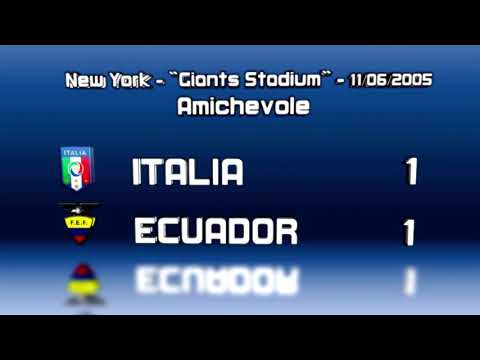 Italia 1 Ecuador 1 // Amistoso 2006