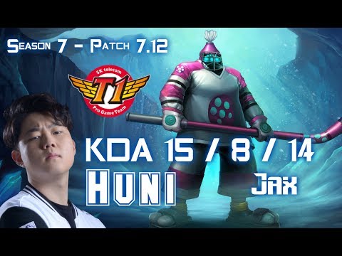 SKT T1 Huni JAX vs RENEKTON Top - Patch 7.12 KR Ranked