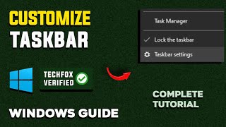 How to Customize the Taskbar in Windows - Full Guide